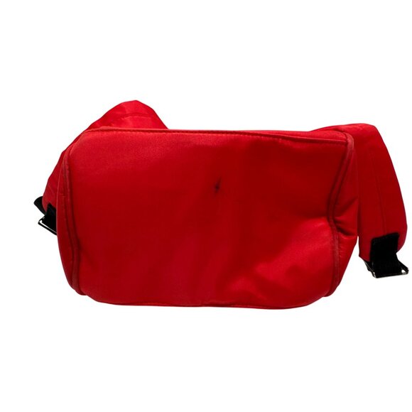 Madden Girl Red Backpack Purse Mini Small Nylon Zipper Pockets Handles - Picture 6 of 9